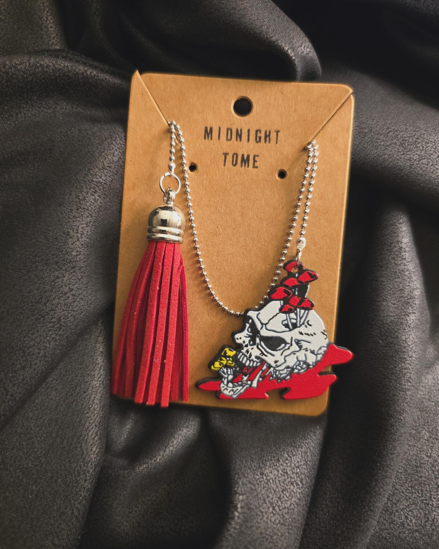 Mushroom Skull w/ Tassel
