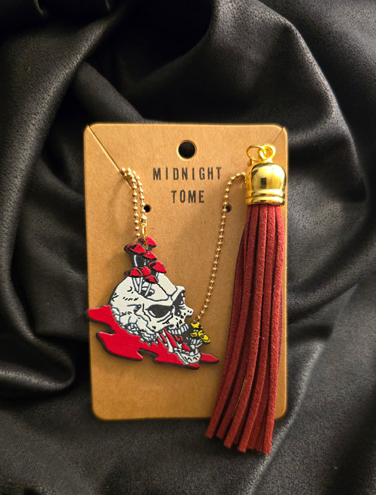 Mushroom Skull w/ Tassel
