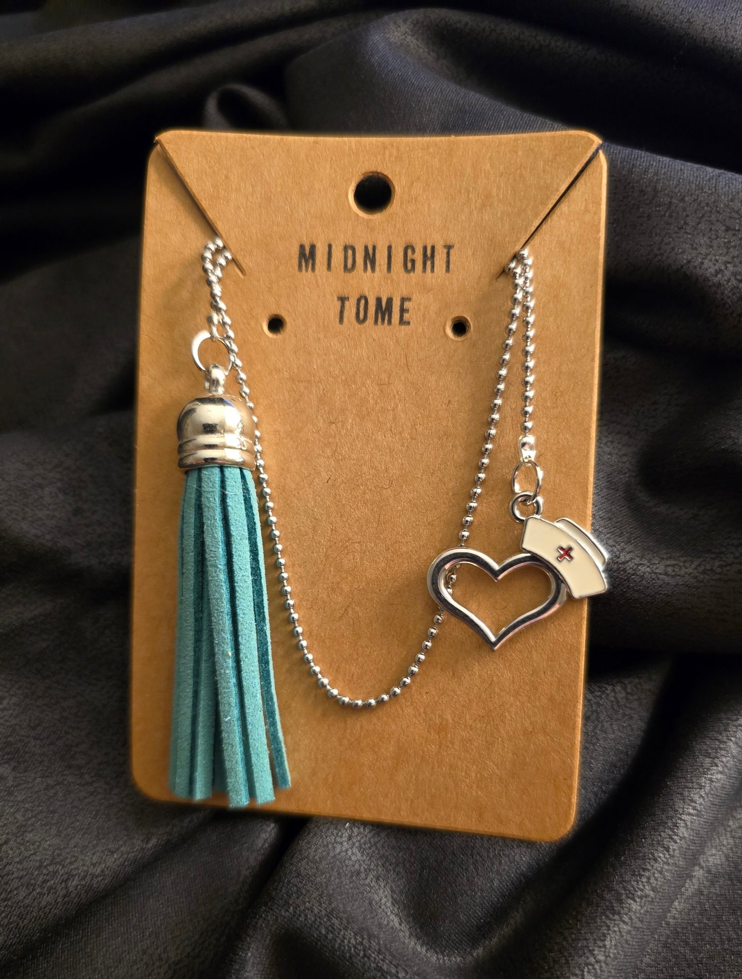 Nurse Cap Heart w/ Tassel